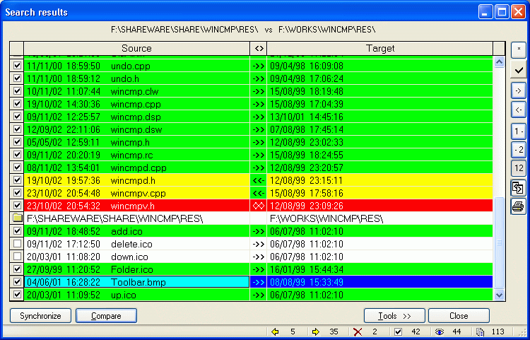 Synchronize It! - Directories and archives synchronization